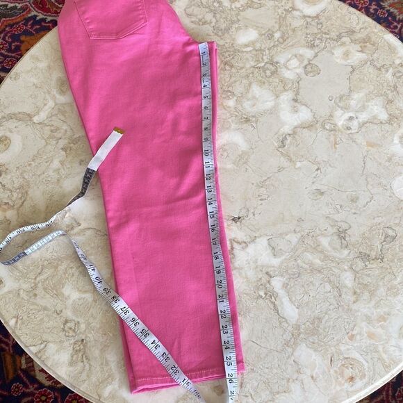 Talbots Flawless Five-Pocket Slim Ankle Pink Jeans 14P - Picture 12 of 12